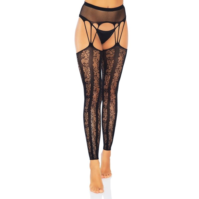 LEG AVENUE - MEDIAS SIN PIE CON LIGUERO TALLA UNICA