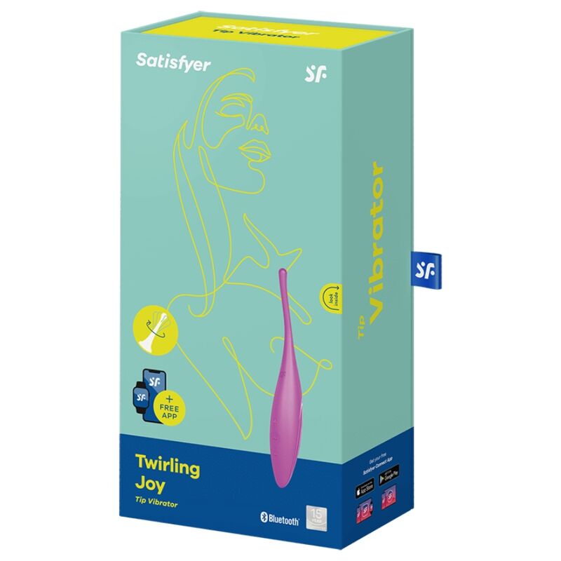 SATISFYER - TWIRLING JOY ESTIMULADOR CLITORIS FUCSIA