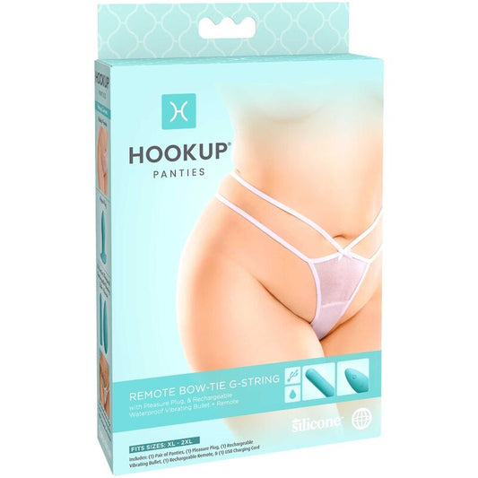 HOOK UP PANTIES - REMOTE BOW-TIE G-STRING TALLA XL/XXL