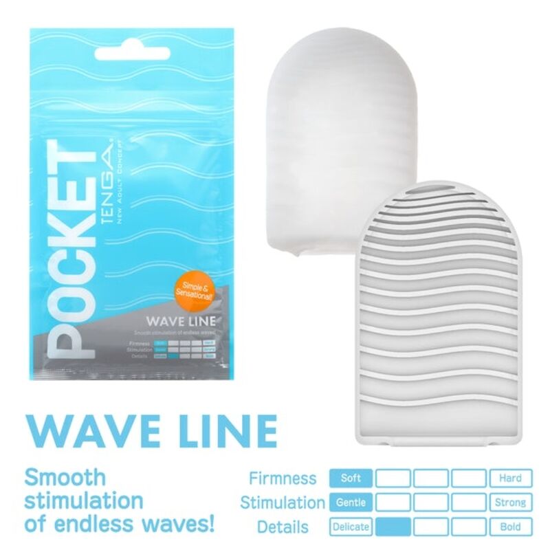 TENGA - WAVE LINE MASTURBADOR POCKET