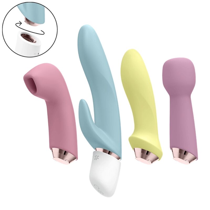 SATISFYER - MARVELOUS FOUR SET VIBRADOR & SUCCIONADOR