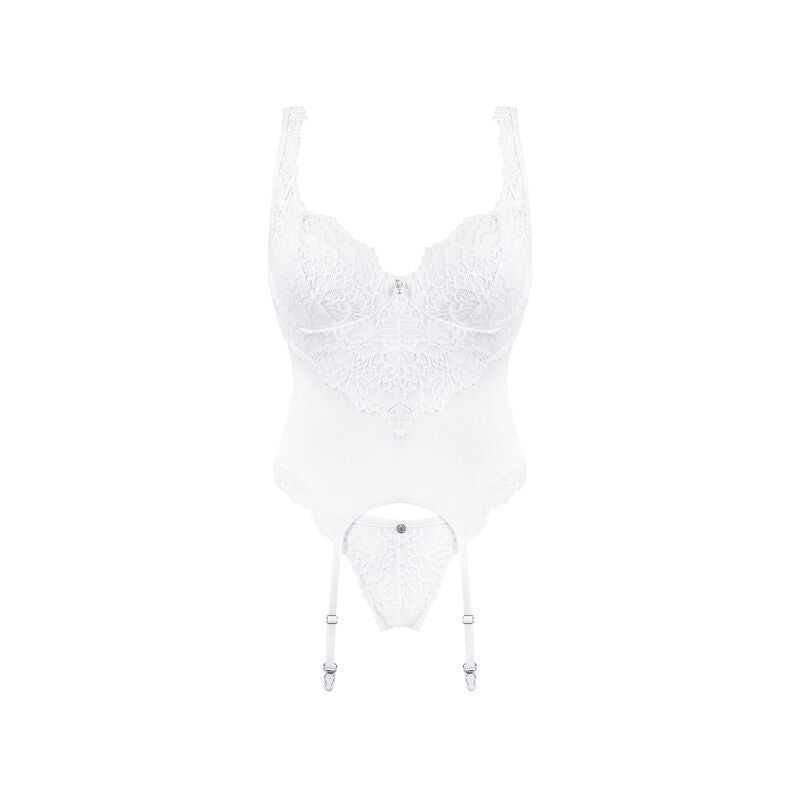 OBSESSIVE - AMOR BLANCO CORSET Y TANGA S/M