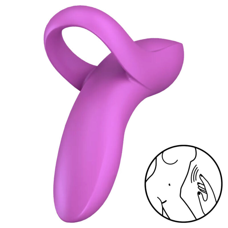 SATISFYER - BOLD LOVER DEDAL VIBRADOR BLANCO