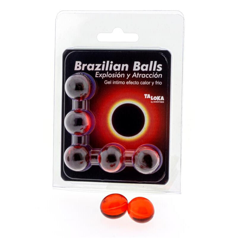 TALOKA - BRAZILIAN BALLS GEL EXCITANTE EFECTO CALOR Y FRÍO 5 BOLAS