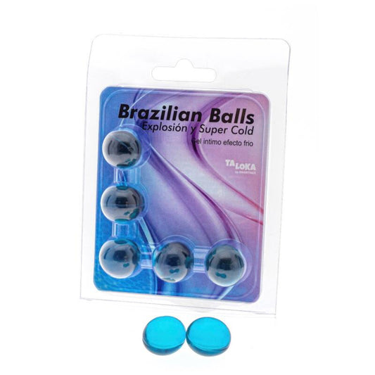 TALOKA - BRAZILIAN BALLS GEL EXCITANTE EFECTO FRÍO 5 BOLAS