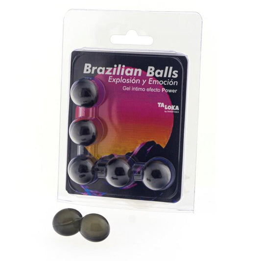 TALOKA - BRAZILIAN BALLS GEL EXCITANTE EFECTO POWER 5 BOLAS