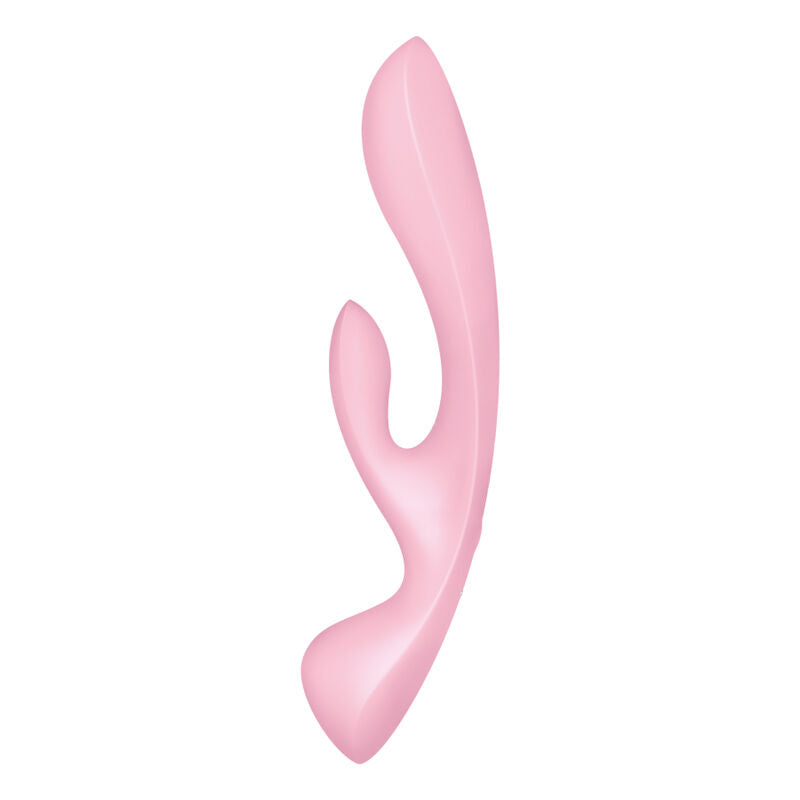 SATISFYER - TRIPLE OH VIBRADOR HÍBRIDO ROSA