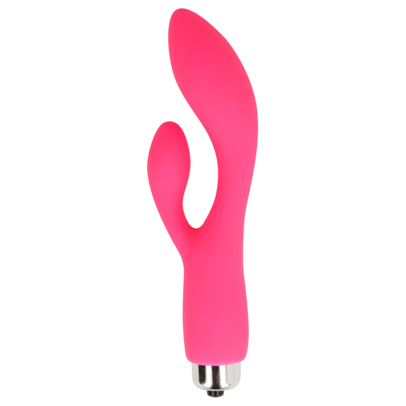 OHMAMA - VIBRADOR CON RABBIT 13 CM ROSA