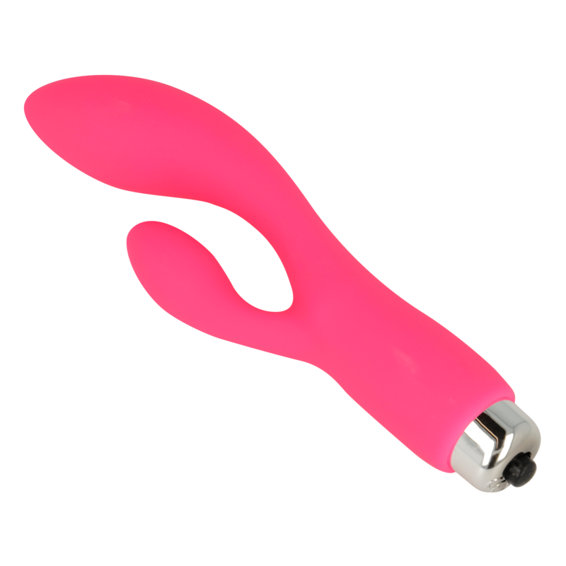 OHMAMA - VIBRADOR CON RABBIT 13 CM ROSA