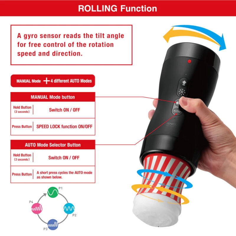 TENGA - VACUUM GYRO ROLLER SUCCIÓN & ROTACIÓN