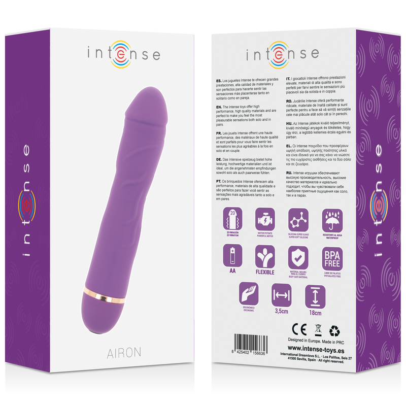 INTENSE - AIRON 20 SPEEDS SILICONE LILA