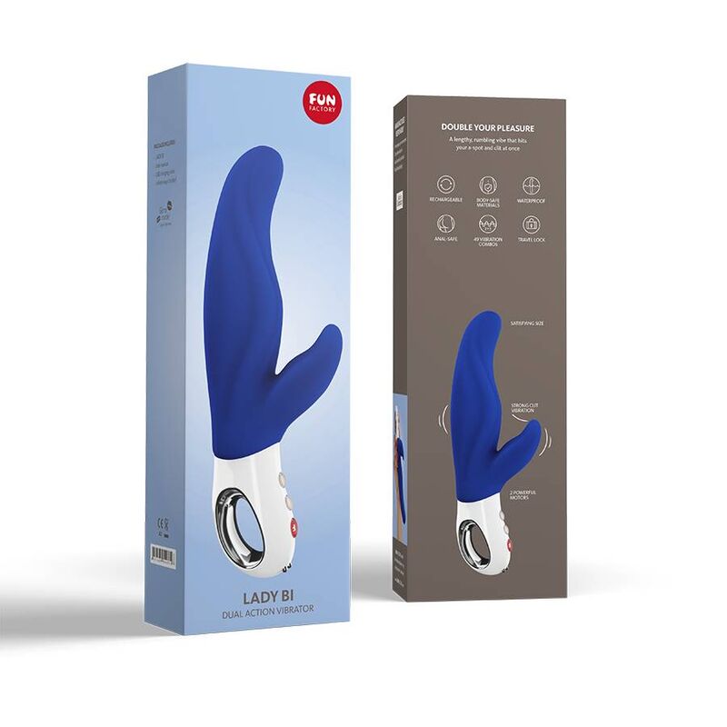 FUN FACTORY - LADY BI DUAL VIBRADOR ULTRAMARIN