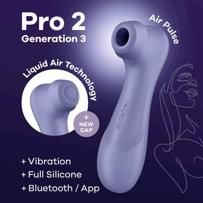 SATISFYER - PRO 2 GENERACIÓN 3 GRANATE BLUETOOTH & APP