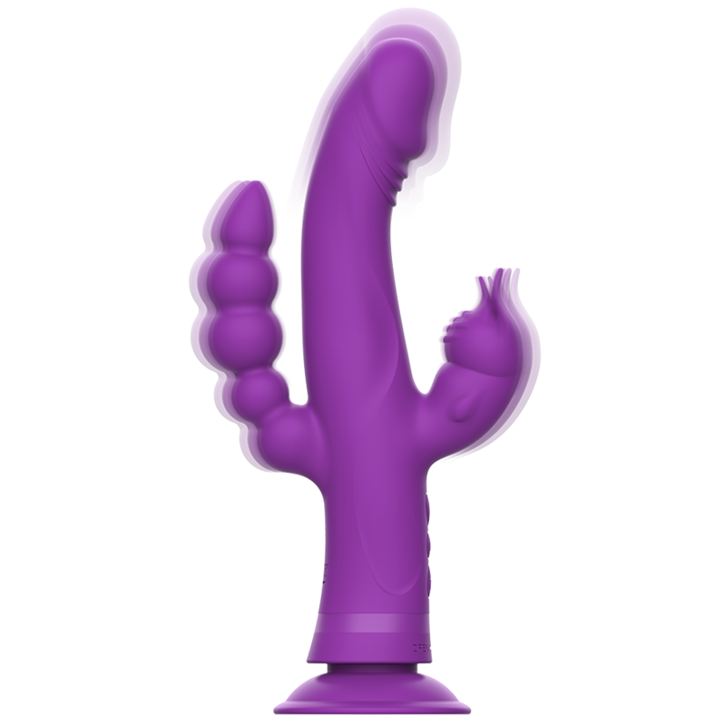 INTENSE - CASANOVA VIBRADOR RABBIT SILICONA TRIPLE MOTOR MORADO