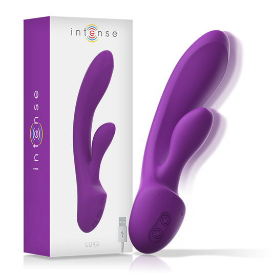 INTENSE - LUIGI VIBRADOR RABBIT SILICONA LIQUIDA MORADO