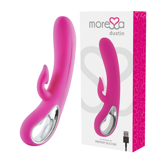 MORESSA - DUSTIN SUCCION CLITORIAL Y POTENTE VIBRACION PREMIUM SILICONE RECARGABLE