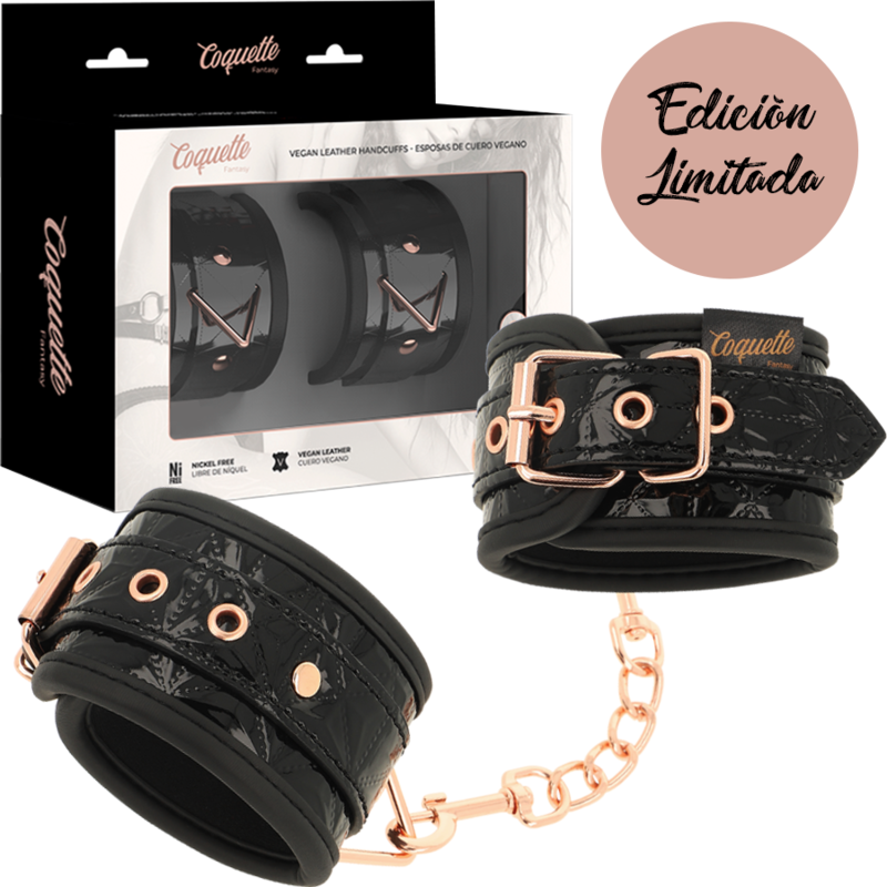 COQUETTE CHIC DESIRE - BLACK EDITION ESPOSAS PARA MANOS CON FORRO DE NEOPRENO