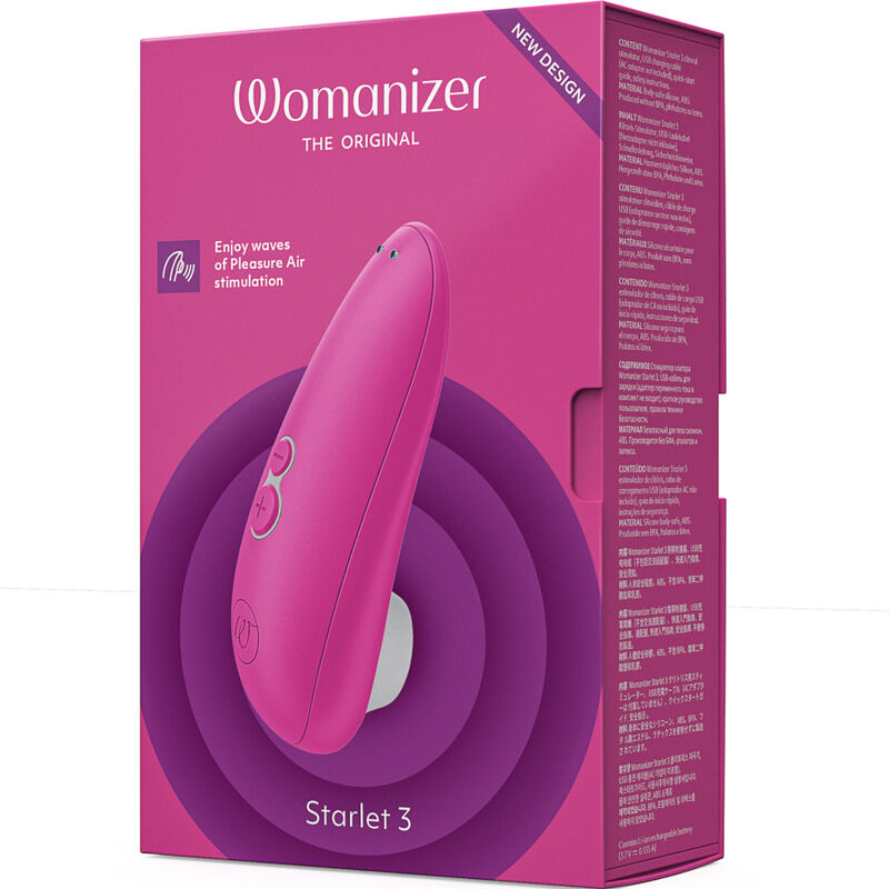 WOMANIZER - STARLET 3 ESTIMULADOR CLÍTORIS ROSA