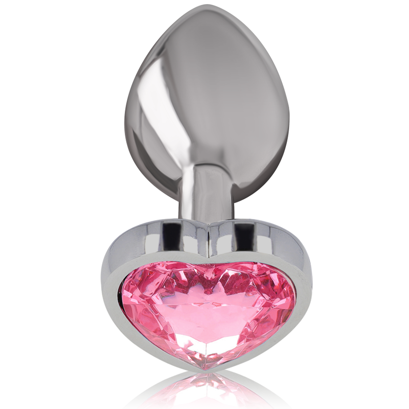 INTENSE - PLUG ANAL METAL ALUMINIO CORAZÓN ROSA TALLA S