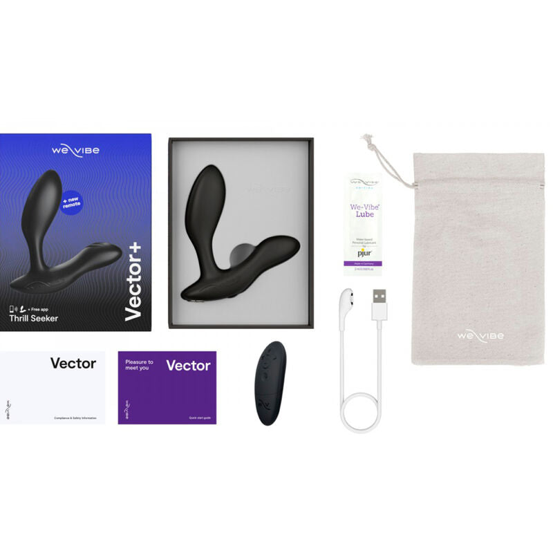 WE-VIBE - VECTOR+ MASAJEADOR DE PRÓSTATA NEGRO