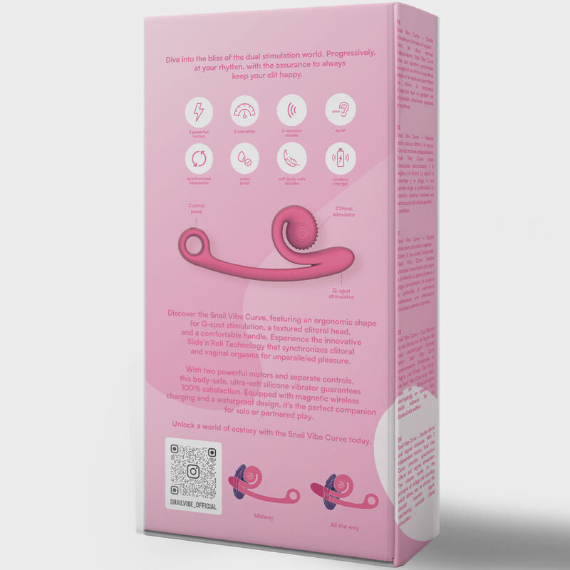 SNAIL VIBE - CURVE VIBRADOR ROSA