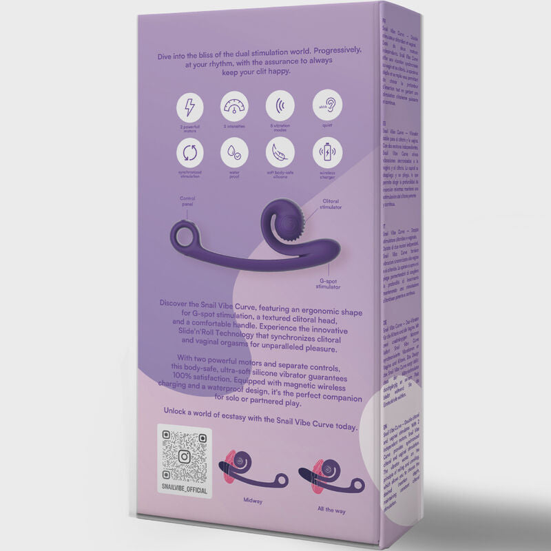 SNAIL VIBE - CURVE VIBRADOR MORADO