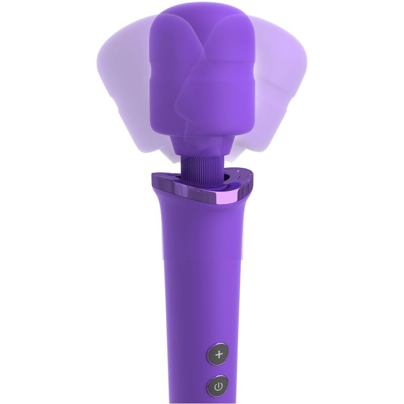 FANTASY FOR HER - MASAJEADOR WAND PARA ELLA RECARGABLE & VIBRADOR 50 NIVELES VIOLETA