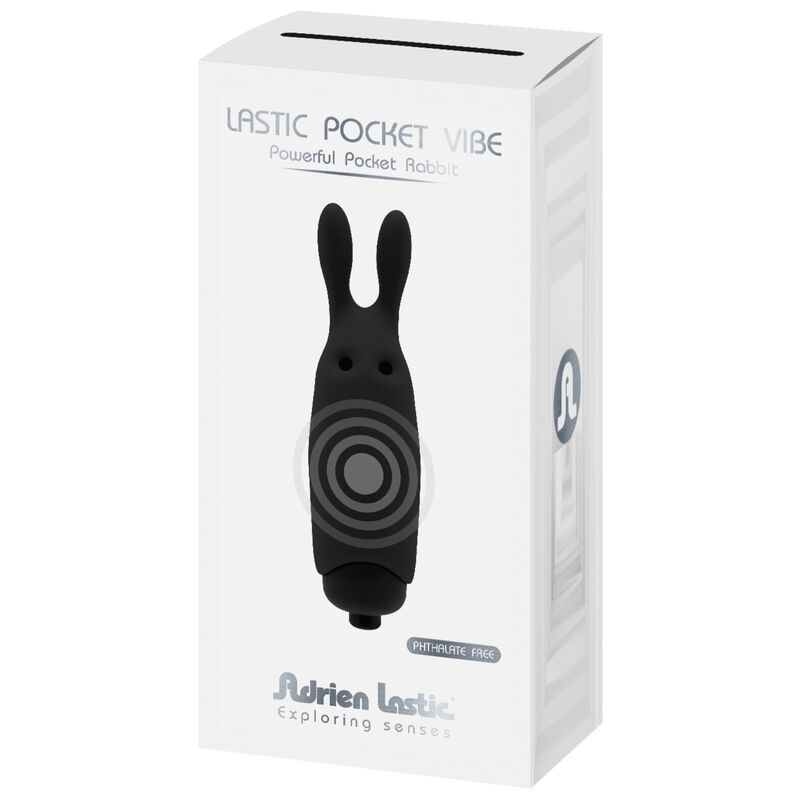 ADRIEN LASTIC - LASTIC POCKET VIBRADOR DE BOLSILLO CONEJO NEGRO