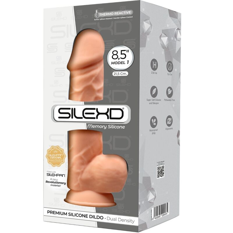 SILEXD - MODELO 1 PENE REALISTICO SILICONA PREMIUM SILEXPAN 21.5 CM