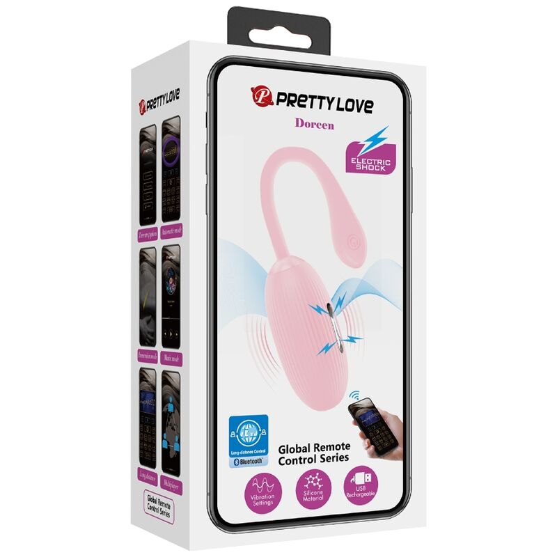 PRETTY LOVE - DOREEN HUEVO VIBRADOR RECARGABLE ROSA