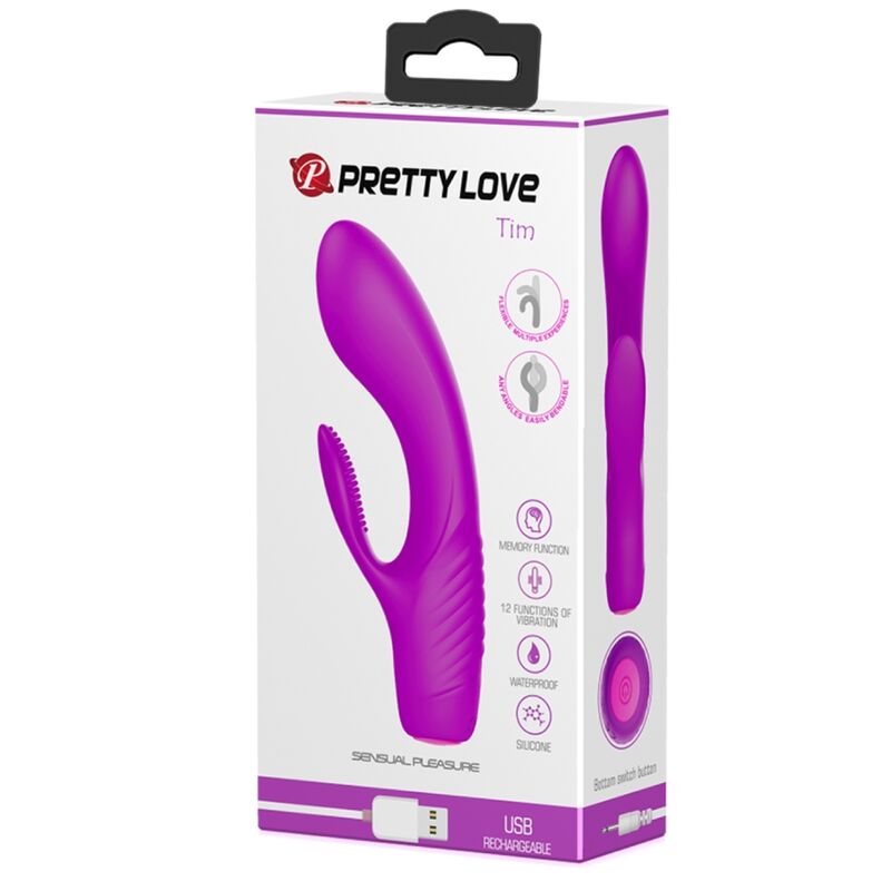 PRETTY LOVE - TIM VIBRADOR RECARGABLE MORADO