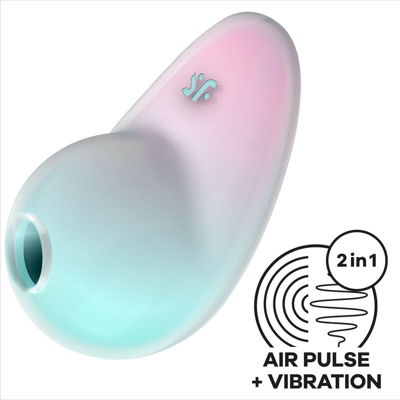 SATISFYER - PIXIE DUST AZUL ESTIMULADOR AIR PLUSE