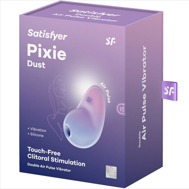 SATISFYER - PIXIE DUST AZUL ESTIMULADOR AIR PLUSE