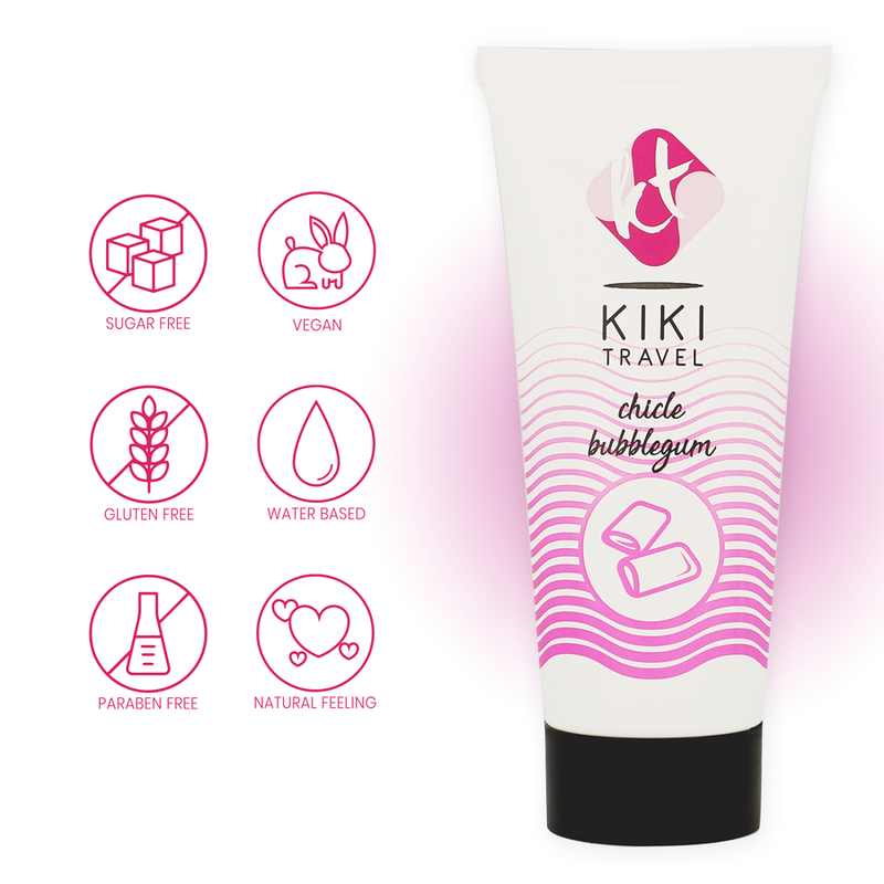 KIKÍ TRAVEL - LUBRICANTE SABOR A CHICLE 50 ML