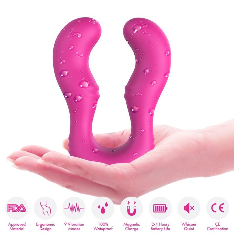 ARMONY - SERAPH VIBRADOR DOBLE CONTROL REMOTO FUCSIA