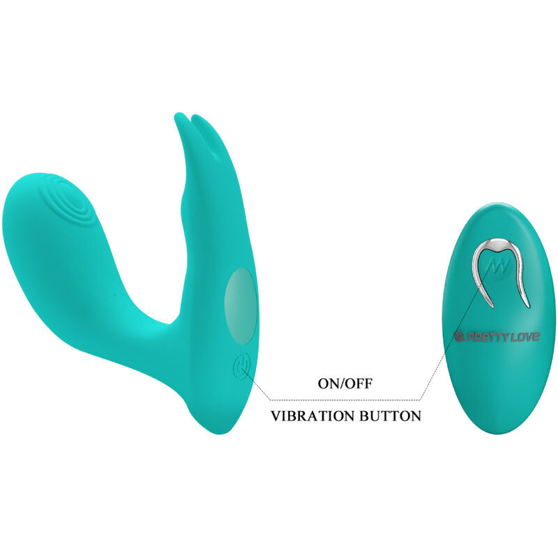 PRETTY LOVE - IDABELLE VIBRATION & PULSATION CONTROL REMOTO AZUL