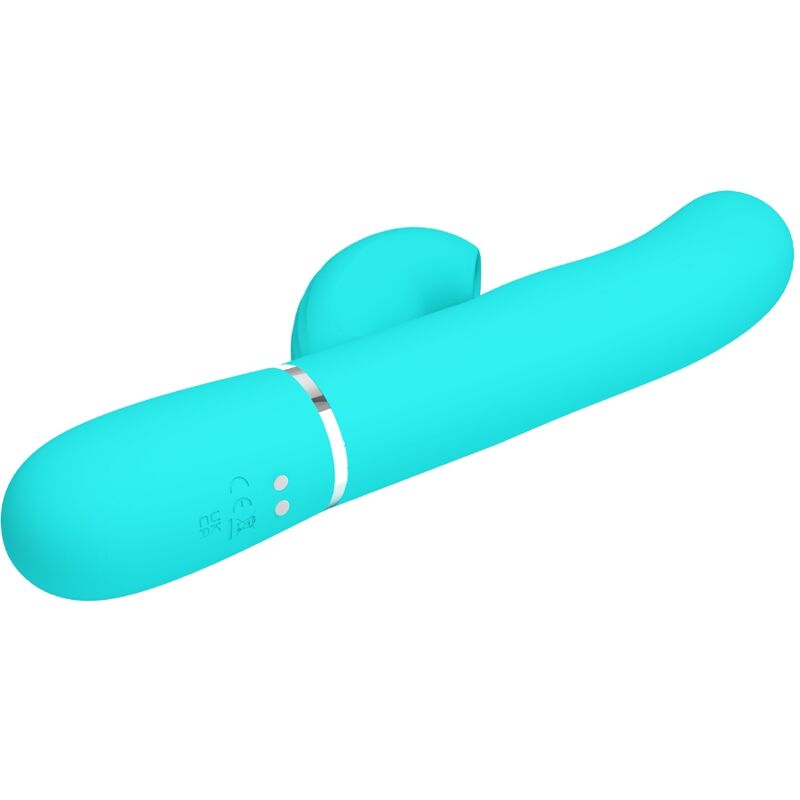 PRETTY LOVE - PERLITA VIBRADOR PUNTO G 3 EN 1 MULTIFUNCIÓN VERDE AGUA