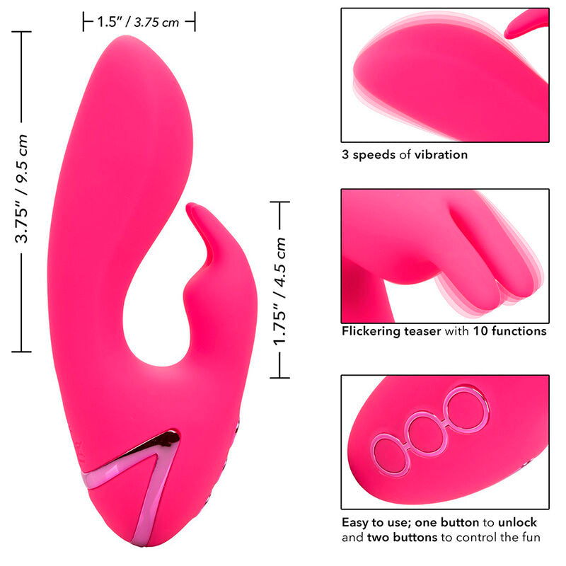 CALEXOTICS - SO. CAL SUSHINE VIBRATOR RABBIT FUCSIA BY CALIFORNIA DREAMING