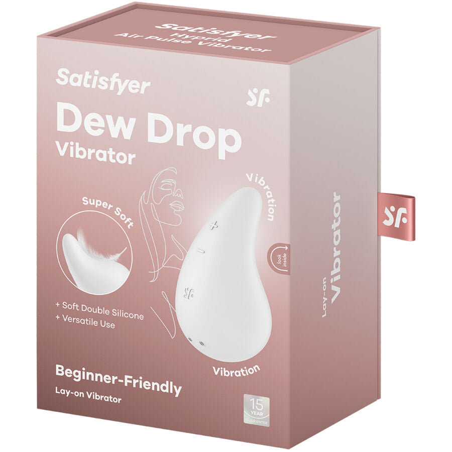 SATISFYER - DEW DROP VIBRADOR LAY-ON BLANCO