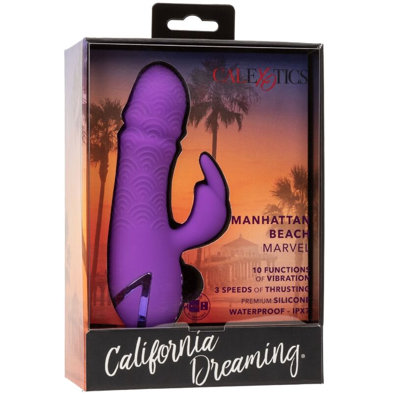 CALEXOTICS - MANHATTAN BEACH MARVEL VIBRADOR RABBIT MORADO BY CALIFORNIA DREAMING