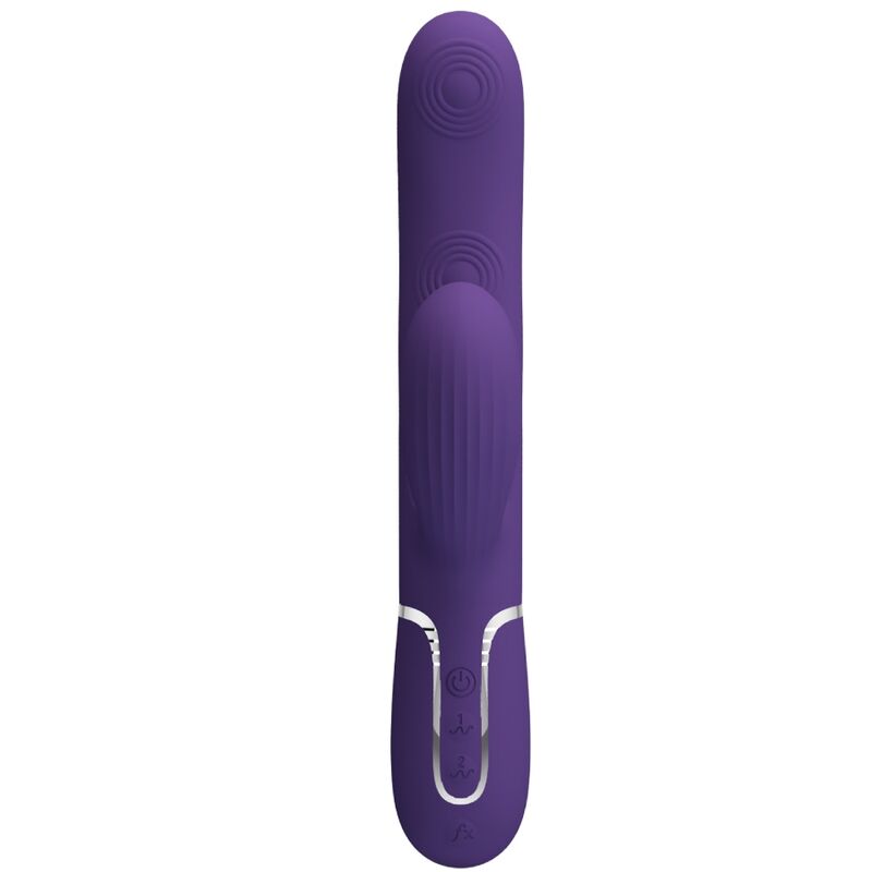 PRETTY LOVE - PERLITA VIBRADOR PUNTO G 3 EN 1 MULTIFUNCIÓN MORADO