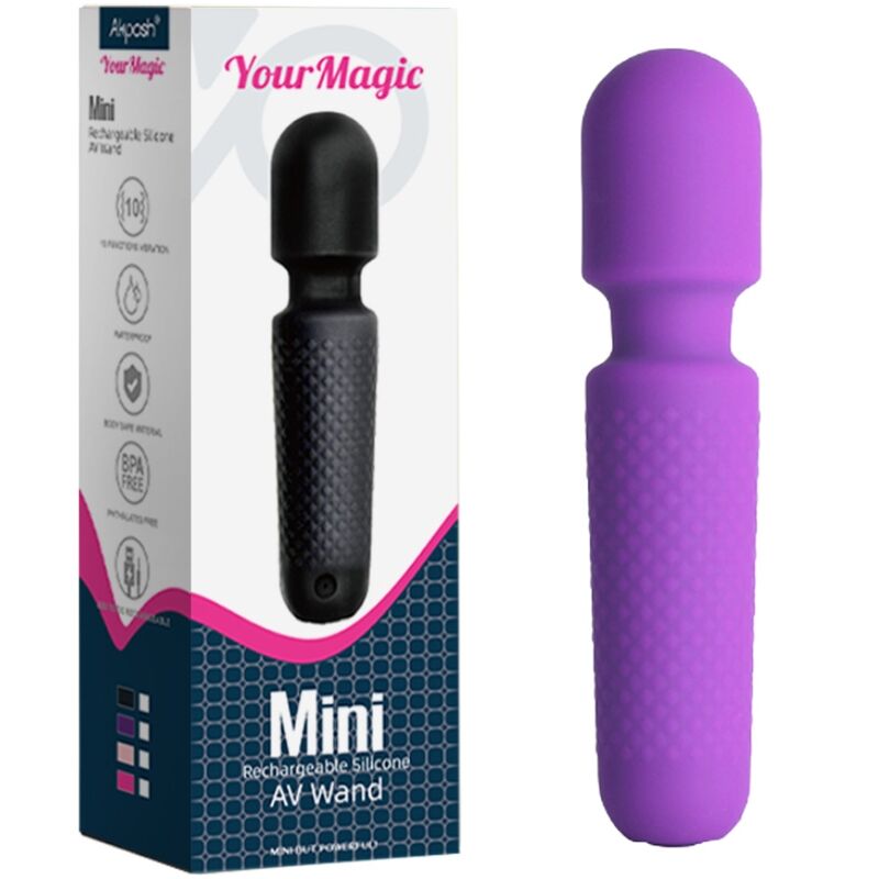 ARMONY - YOUR MAGIC MASAJEADOR & VIBRADOR RECARGABLE 10 VIBRACIONES SILICONA MORADO