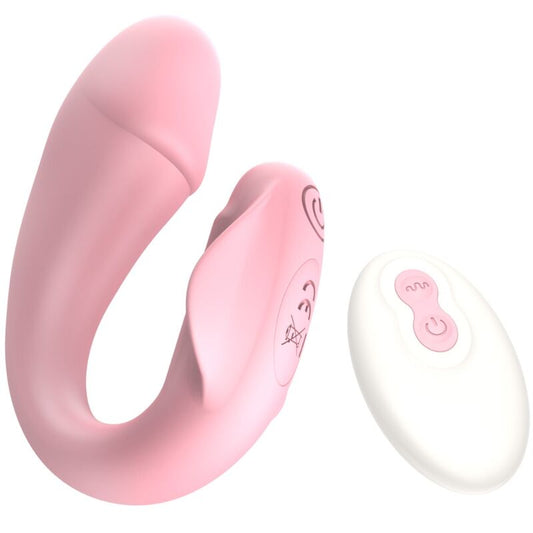 ARMONY - FRESHFUN CICI VIBRADOR STRAP-ON CONTROL REMOTO Y APP 10 VIBRACIONES ROSA