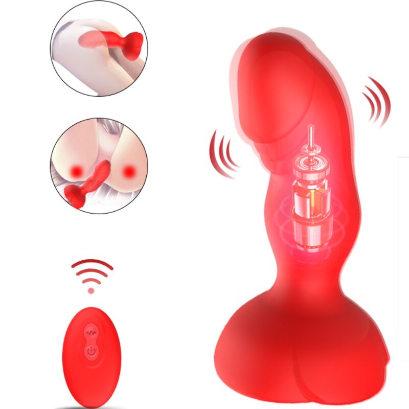 ARMONY - EXTREME A BLOOM ROSA VIBRADOR & PLUG ANAL CONTROL REMOTO ROJO