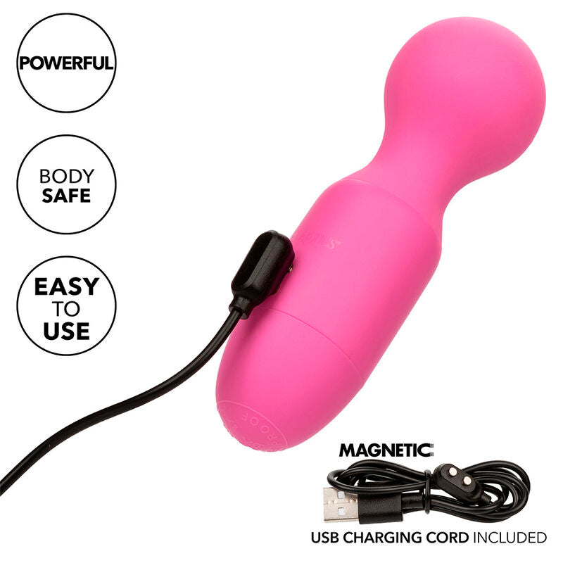 CALEXOTICS - FIRST TIME MASAJEADOR RECARGABLE 10 VIBRACIONES ROSA