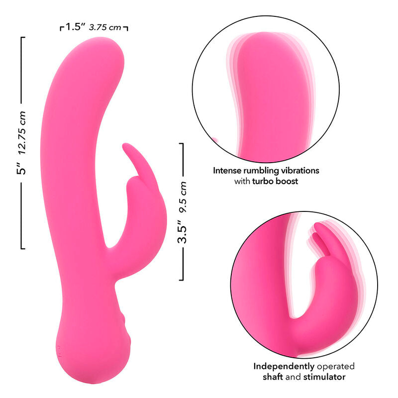 CALEXOTICS - FIRST TIME VIBRADOR RABBIT RECARGABLE ROSA