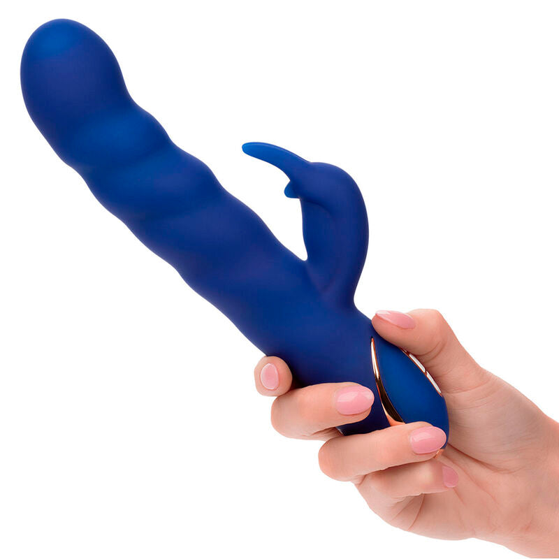 CALEXOTICS - JACK VIBRADOR RABBIT MOVIMIENTO DE ONDAS AZUL