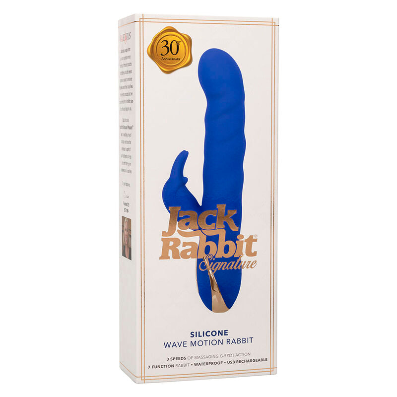 CALEXOTICS - JACK VIBRADOR RABBIT MOVIMIENTO DE ONDAS AZUL