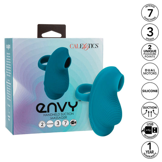 CALEXOTICS - ENVY MASAJEADOR DE BOLA RODANTE 7 VIBRACIONES AZUL