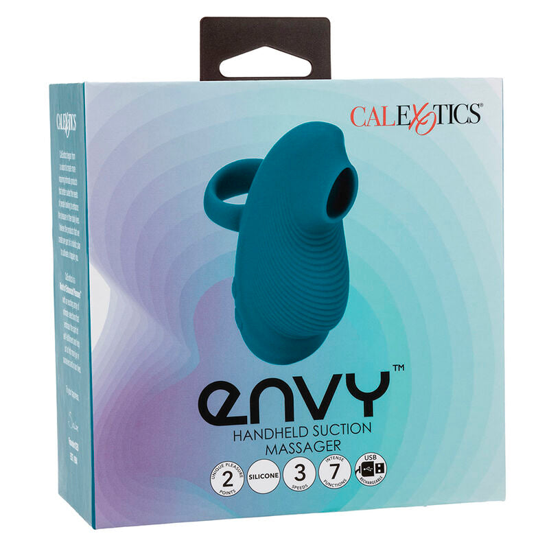 CALEXOTICS - ENVY MASAJEADOR DE BOLA RODANTE 7 VIBRACIONES AZUL